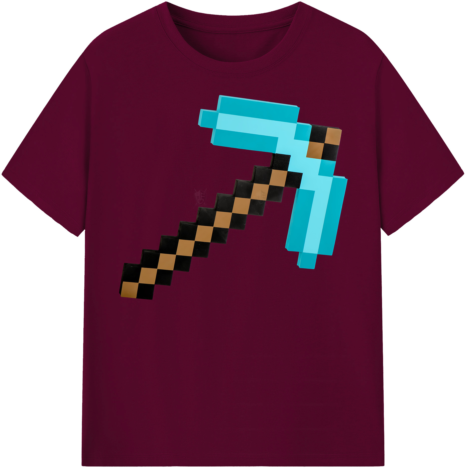 （画像用） マインクラフト ブロックの世界 Minecraft MC Block world レディースカジュアルプリントTシャツ（綿100％）